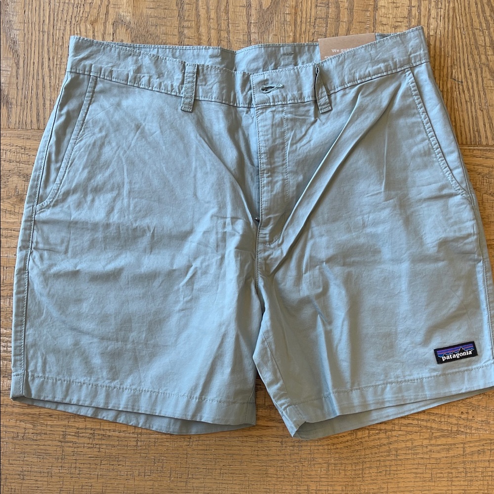 Patagonia Light Blue Green Men's Chino-Style Shorts